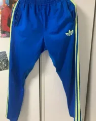 アディダス 青 3本線 トレーナー ズボン