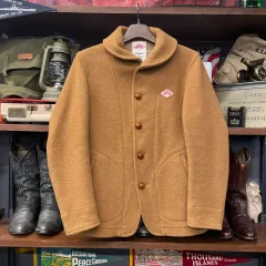 ダントン ウール ファイル シングル ラウンド カラ ウィメンズ ウール モジ ジャケット N214