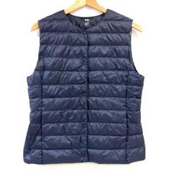 UNIQLO ユニクロ ウルトラライトダウンコンパクトベスト インナーベスト L レディース 襟調節ボタン