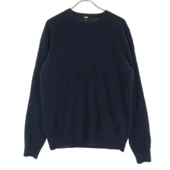 UNIQLO ユニクロ カシミヤ 長袖 セーター M ネイビー レディース 古着