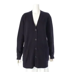 マックスマーラ 24年 VILLAR カシミヤ 1951 スパンコール Vネック カーディガン トップス 2421346052 ネイビー M【中古】