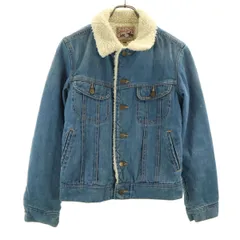 Lee STORM RIDER リーストームライダー 裏ボア デニムジャケット L ウォッシュブルー ジージャン トラッカー レディース 古着