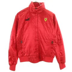 PUMA プーマ Ferrari フェラーリ コラボ 中綿ジャケット M レッド レディース 古着