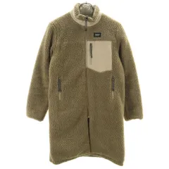 TAION タイオン ボア ダウンコート L ベージュ系 リバーシブル レディース 古着