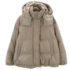 nano universe ナノユニバース ダウンジャケット 38 グレー系 レディース 古着