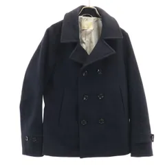 BEAUTY＆YOUTH UNITED ARROWS ビューティーアンドユース ユナイテッドアローズ BY メルトン タイト ピーコート M ネイビー メンズ 古着