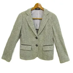 アクアスキュータム テーラードジャケット ウール混 ブランド アウター レディース Fサイズ グレー Aquascutum 【中古】