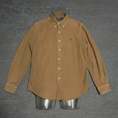 M Polo ポロラルフローレン コーデュロイ ブラウン シャツ