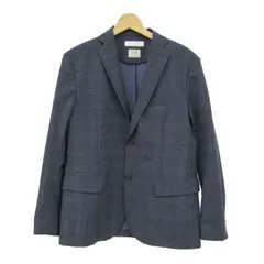 ビューティ&ユース ユナイテッドアローズ テーラードジャケット TORAY メンズ Mサイズ ブルー×ブラック BEAUTY&YOUTH UNITED ARROWS 【中古】
