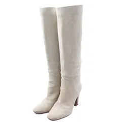 セルジオロッシ ロングブーツ 本革 レザー ブランド シューズ 靴 イタリア製 レディース 2月4日サイズ ベージュ Sergio Rossi 【中古】