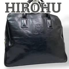 【美品】HIROHU ヒロフ　ビジネスバッグ　ブリーフケース　本革　レザー　カーフレザー　ブラック　黒　A4 大容量　出張　お出かけ　普段使い　日常使い　メンズ　通勤　通学　おでかけ　おしゃれ　カバン　鞄　かばん　ビジネスバッグ　ブランドのサムネイル