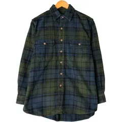 古着 フィールドアンドストリーム FIELD&STREAM 長袖 フランネルチェックシャツ メンズM相当/eaa598314