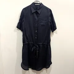 theory luxe ロングシャツ チュニック 半袖 ネイビー サイズ38【送料込み】のサムネイル