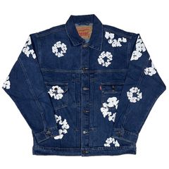 デニムティアーズ リーバイス フラワー デニムジャケット インディゴ S 