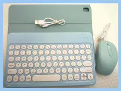 iPad用 Bluetooth ワイヤレスキーボード カバー マウス USBケーブル まとめてセット 可愛い オシャレ 美品 可動品 お買得 必見 注目