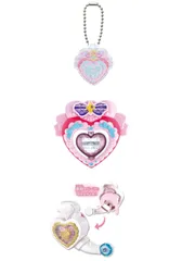 キミとアイドルプリキュア♪ なりきりプリキュア2　全３種セット　アイドルハートブローチチャーム（キュアアイドル）&  アイドルハートブローチ（キュアキュンキュン）& アイドルハートインカム（なりきりタイプ）