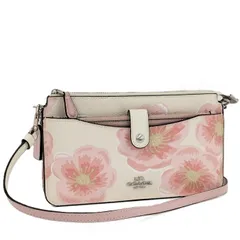 COACH ショルダー ウォレット レザー フラワー ホワイト系 M1992