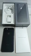 バッテリー100%！　iPhone8　A1906　64GB　本体　スペースグレイ 　SIMフリー　箱　充電器　258895014