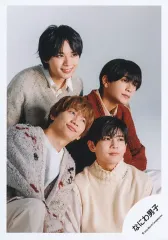 【中古】生写真(STARTO) なにわ男子/大西流星・高橋恭平・長尾謙杜・藤原丈一郎/上半身/シングル「I Wish」MV＆ジャケ写オフショット/公式生写真