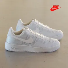 NIKE Air Force 1 flyknit 2.0 White ナイキ エア フォース ワン フライニット ロー オールホワイト ホワイト 真っ白 グレー スニーカー USA アメリカ 海外 限定