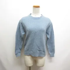 ユニクロ UNIQLO 長袖 プレミアムラム クルーネック セーター L ブルー