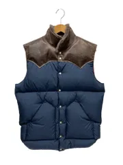 希少 70s ロッキーマウンテン ダウンベスト ネイビー 44 極上】ロッキーマウンテン ダウンベスト サイズ40 ネイビー