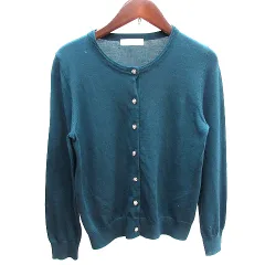 エニィスィス エニシス anySiS ニット カーディガン ウール 長袖 1 S 緑 グリーン /AU