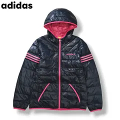 アディダス adidas ネオレーベル NEO LABEL フーデッド ライトダウンジャケット アウター スポーツ アウトドア カジュアル フード付き OT ネイビー レディース ♪