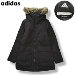 【極暖】 アディダス adidas フード ファー 中綿 キルティング ナイロン ジャケット ジャンパー ジップアップ パーカー ウィンドブレーカー M ブラック スポーツ カジュアル ウェア タウンユース アウトドア レディース ♪