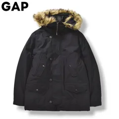 ギャップ GAP FUR TRIM PARKA DOWN フードファー ダウン入り フィールドジャケット アメカジ ミリタリー ダウンジャケット フライトジャケット アウター M ダークネイビー メンズ