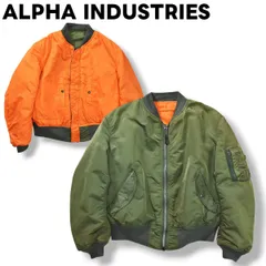 90sヴィンテージ USA製 アルファ インダストリーズ ALPHA INDUSTRIES MA-1 フライトジャケット MIL-J-82790J ミリタリー アメカジ ストリート 民間品 ブルゾン L カーキ メンズ