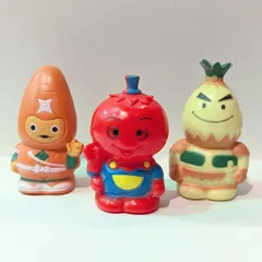 セガエンタープライゼス ゆび人形/サラダ十勇士/セガ トマトマン・ニンジン忍者・ナップル博士 ゆび人形 3種セット 3種セット