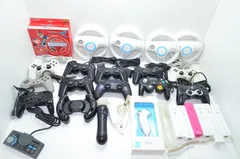 【送料無料】 ソニー SONY ニンテンドー Nintendo ゲームコントローラー まとめ売り Wii PS マリオカート　現状品
