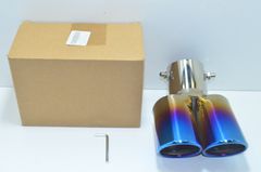 【送料無料】  汎用 マフラーカッター デュアル出し