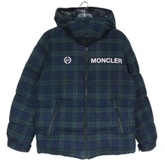 モンクレール×フラグメントデザイン チェック ダウンシャツジャケット