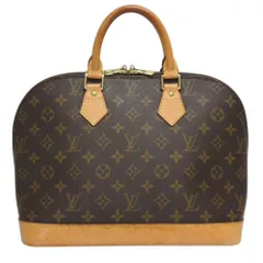 LOUIS VUITTON ルイ ヴィトン アルマPM ハンドバッグ M51130 モノグラム PVC ブラウン ゴールド金具 美品 中古 4b010189