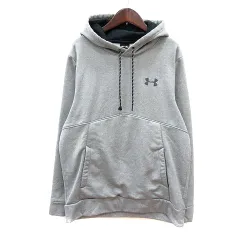 アンダーアーマー UNDER ARMOUR パーカー プルオーバー ロゴプリント 長袖 裏起毛 LG グレー /MN
