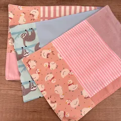 No.43【3枚セット】ミニランチョンマット✴︎ナマケモノ　アヒル