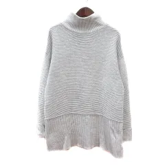 ユナイテッドアローズ A DAY IN THE LIFE UNITED ARROWS ニット セーター ハイネック 長袖 グレー /MN