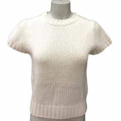 マックレガー マクレガー McGREGOR ニット セーター 半袖 M アイボリー 白 ホワイト /YK