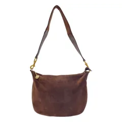 GUCCI グッチ スウェードレザーショルダーバッグ  ブラウン