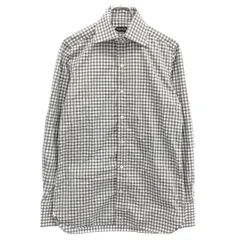 TOM FORD トム フォード ギンガムチェックシャツ  グレー 39