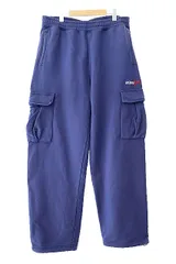ステューシー STUSSY SPORT スポーツ CARGO FLEECE PANTS ロゴ 刺繍 カーゴ フリース スウェット パンツ 116578 M 青 ブルー ブランド古着ベクトル 中古☆AA★250504のサムネイル