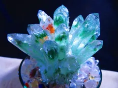 浄化ず★入手困難★新入荷★天然水晶100A幽霊ガーデンクォーツ★クラスター超巨大台付き1.4kｇ★〇tr32491c-1