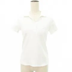 コムサイズム COMME CA ISM 美品 ポロシャツ 半袖 コットン Mサイズ 白 ホワイト