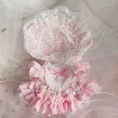 市松人形の、ドレス、ボンネット | Mercari