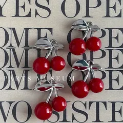 パミュパーツ♡メタルチャーム/レッドチェリー/さくらんぼ1個145円