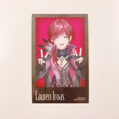 ローレン・イロアス(ブラック) フォトカード 「バーチャルYouTuber にじさんじ 2時だとか×カラオケまねきねこ」 コラボドリンク注文特典 ①