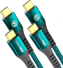 USB Type C ケーブル【3M/2本セット PD& QC3.2対応 100