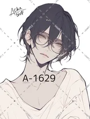 A-1629 メンズ ステッカー sticker 素材 コラージュ collage シール achashop